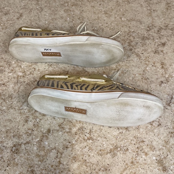 Sperry Top Sider Zebra Print Sequin Boat shoes in Size 8 - Picture 2 of 4